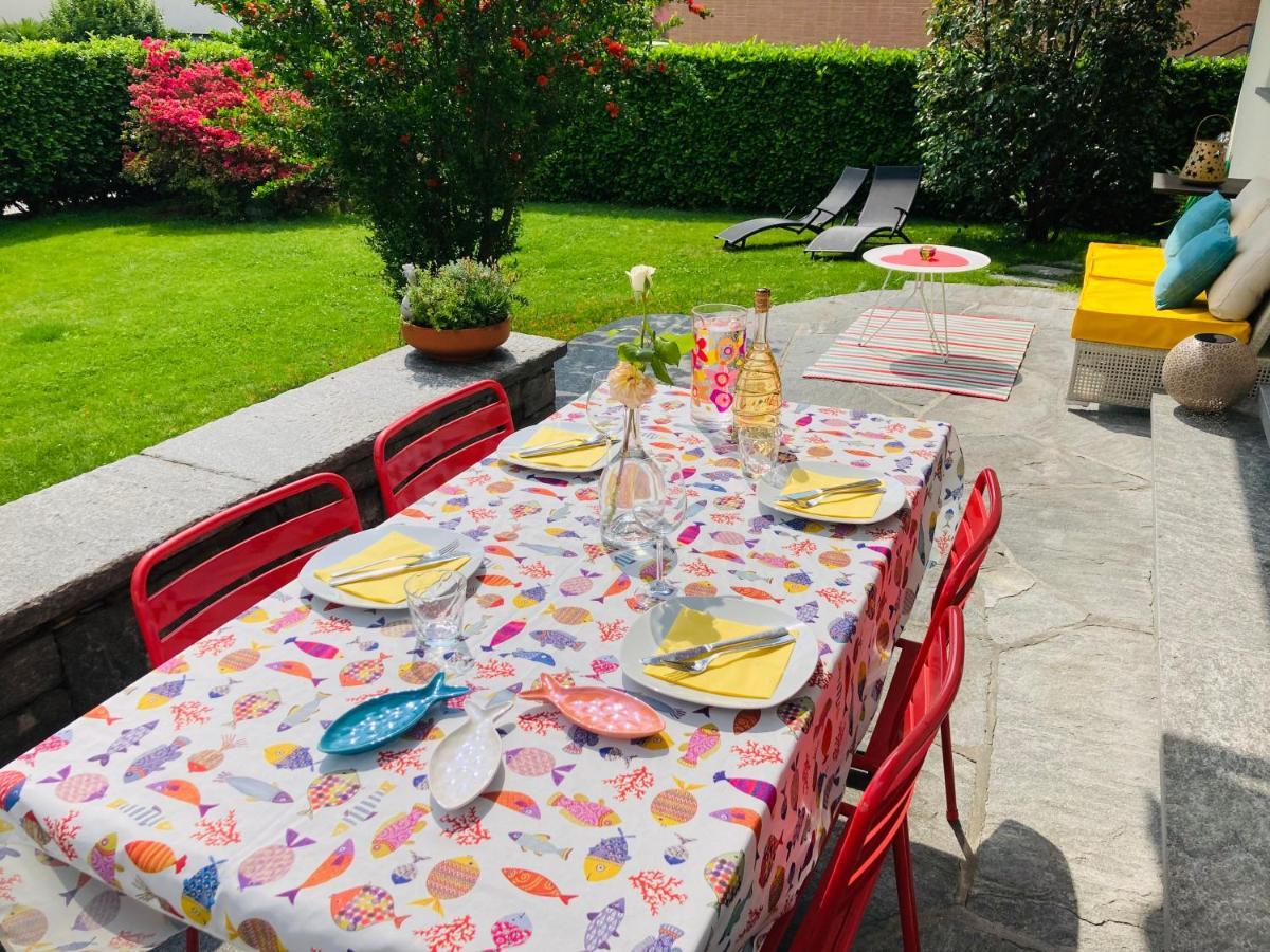 Appartamento Con Giardino Al Melograno โลการ์โน ภายนอก รูปภาพ