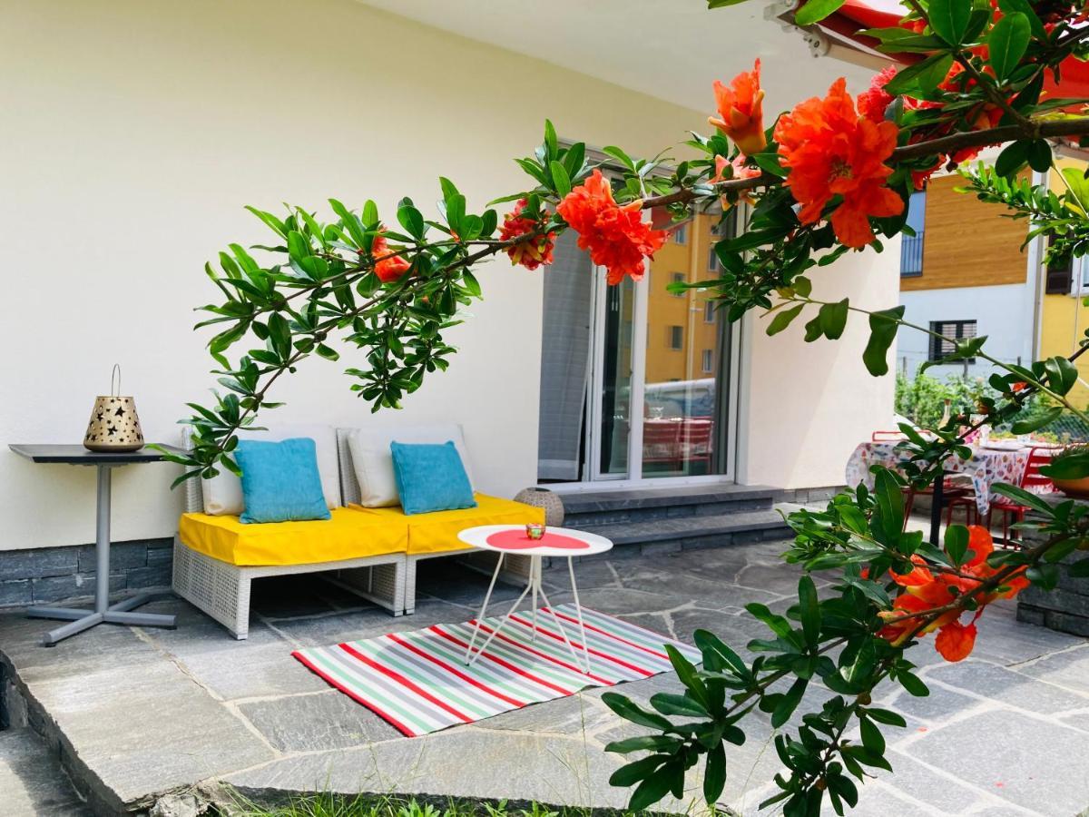 Appartamento Con Giardino Al Melograno โลการ์โน ภายนอก รูปภาพ